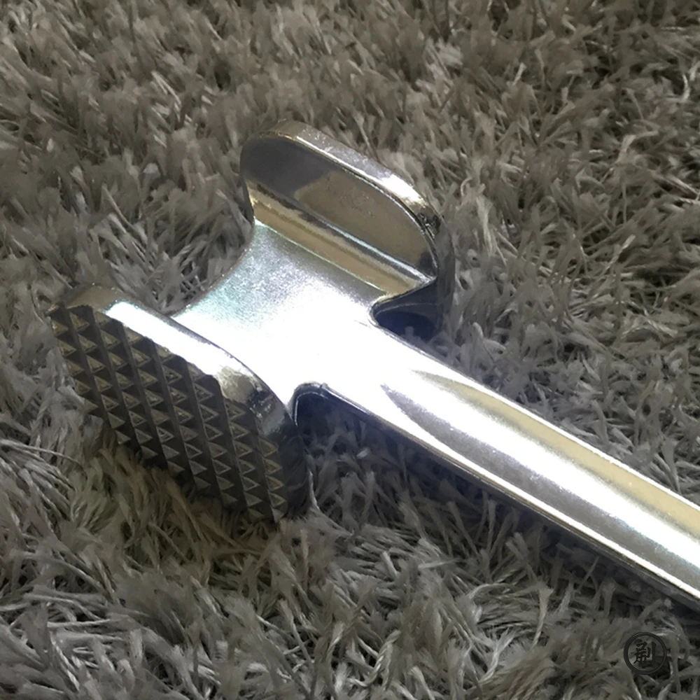 Meat Tenderizer Meat Hammer 19cm Household Aluminum Alloy Steak Metal Mallet Kitchen Tool Double-Sided Tenderizer