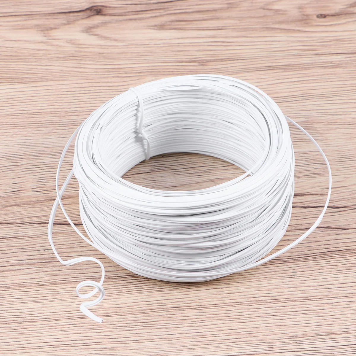 

55 Meters PVC Glue Coated Wire Binding Garden Wire Binding Iron Wire (White)