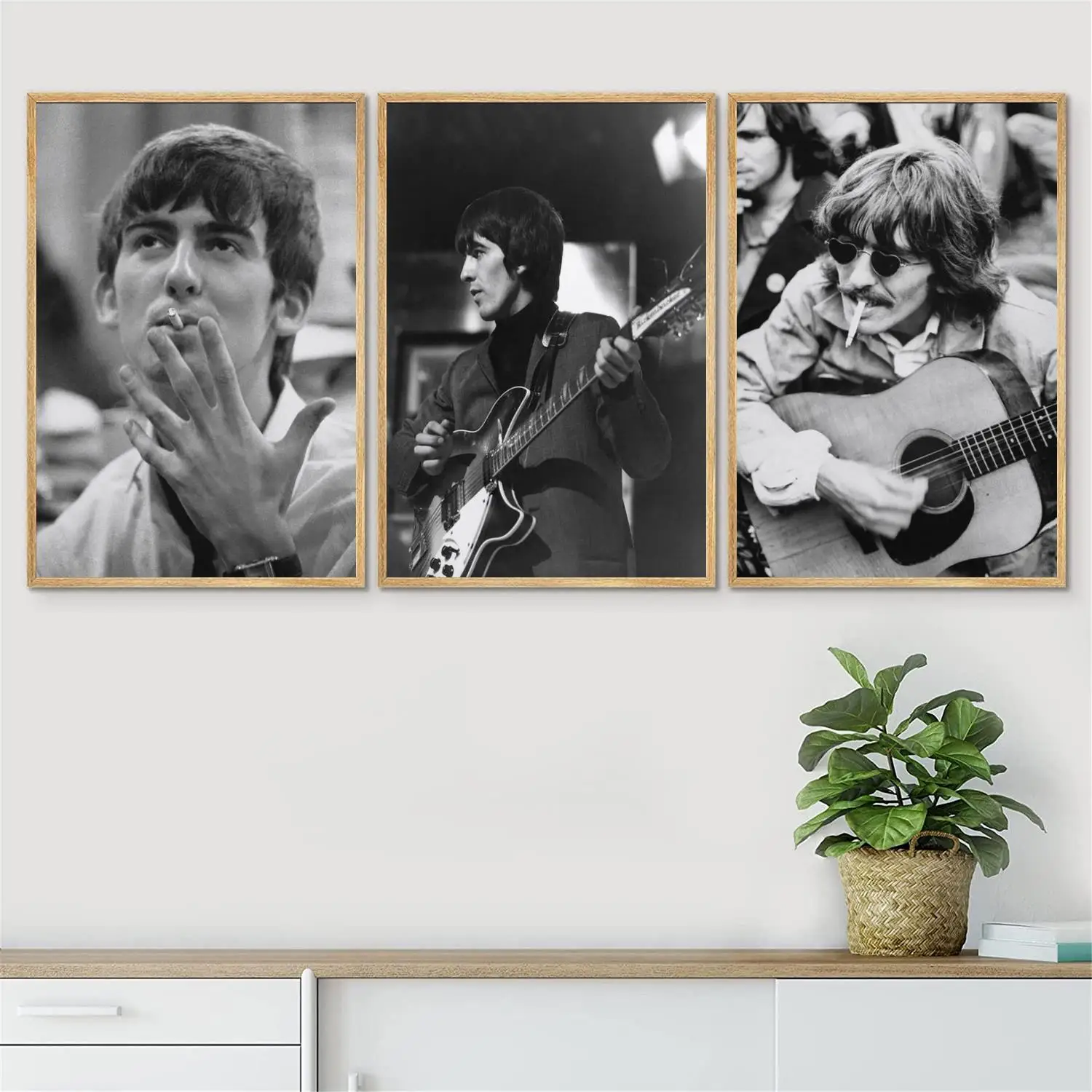 

george harrison Guitarist Wall Art Canvas Posters Decoration Art 24x36 Poster Personalized Gift Modern Family bedroom Painting