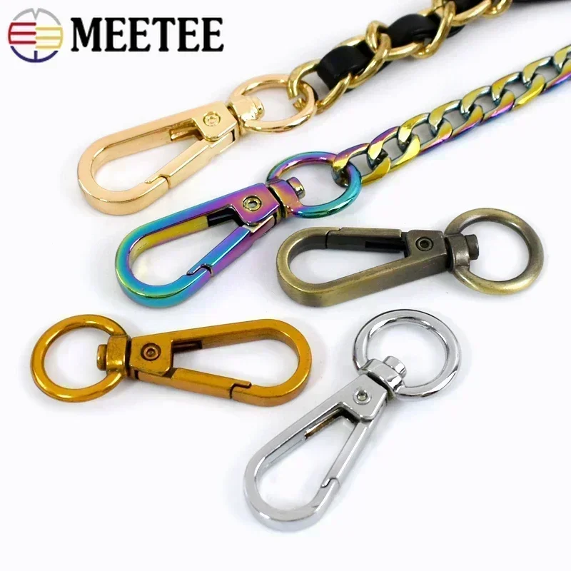 Versatile Metal Buckle Set: Small Carabiner Lobster Clasps for Bags, Straps, Dog Collars, Keychains, and DIY Projects