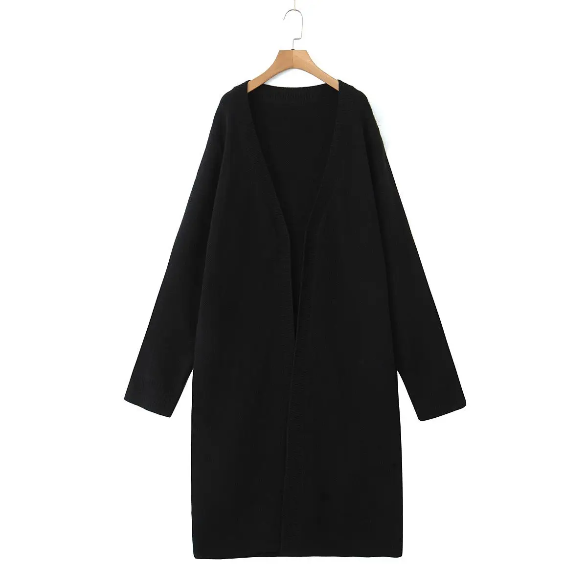 Fashion Plus Size Women's Sweaters Cardigan Premium Loose Knitted Coat Casual Long Knitted Thickened Long Jumpers 9025