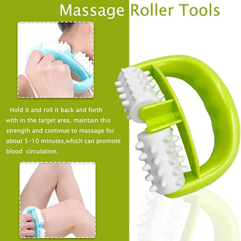 Fat Anti Cellulite Roller Leg Massager Muscular Abdomen Neck Buttock Cellulite Remover Waist Massager Body Shaping Massage