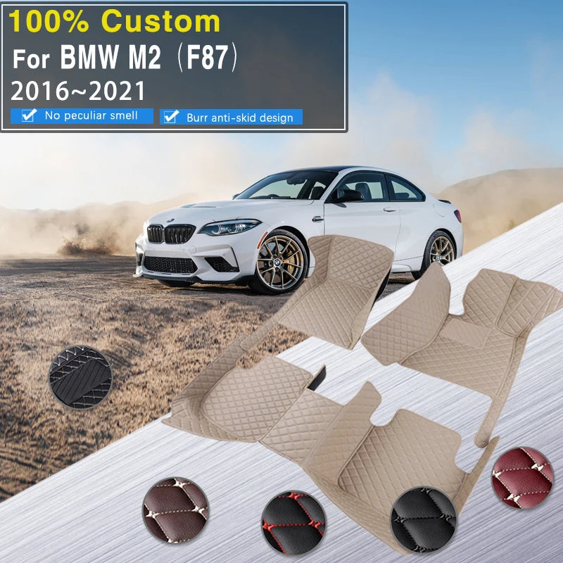 Tappetino per moquette per auto per BMW M2 F87 2016 ~ 2021 5 posti  tappetini impermeabili tappetino per auto s copertura completa Cubre Pisos  Para Autos accessori per auto - AliExpress