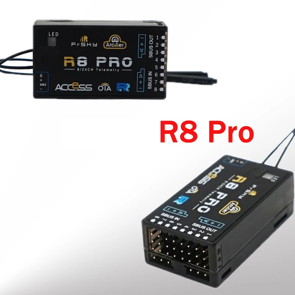 

FrSky RSSI PWM Output S8R 8/16 Channel Receiver With Built-in 3-axis Gyroscope/R8 Pro 2.4GHz 8 High-precision PWM Channels
