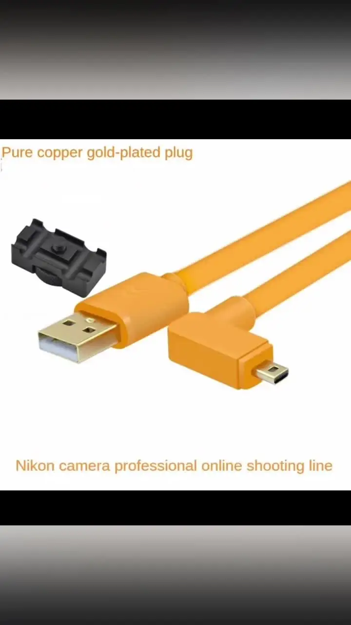 USB 미니 8 핀 니콘 DF D750 D5500 D5200 D5100 d3200 SLR 카메라, 컴퓨터 데이터 케이블 온라인 촬영  연결 - AliExpress