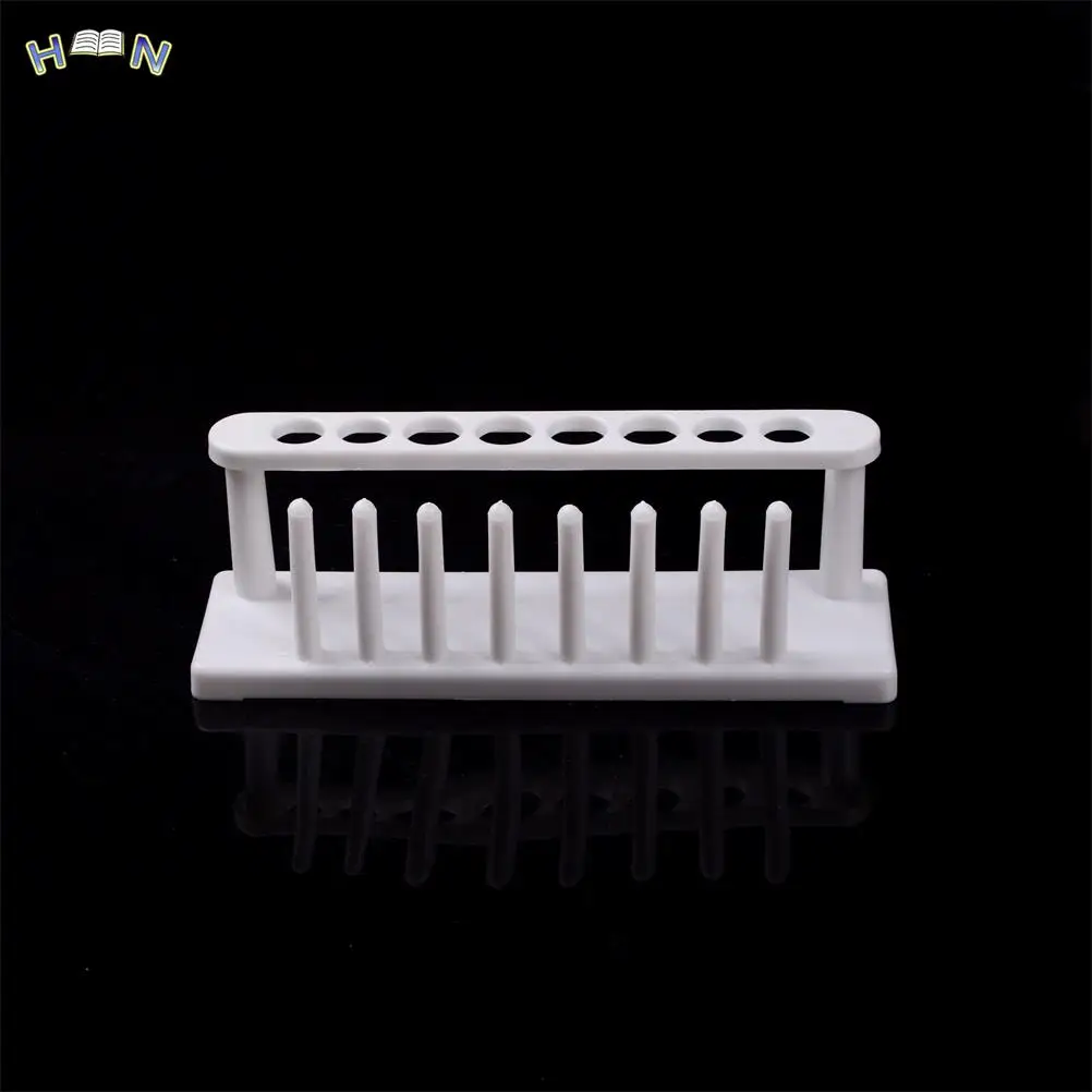 

1PC 8 Holes Plastic Test Tube Rack Testing Tubes Holder Storage Stand Lab School Laboratory Supplies