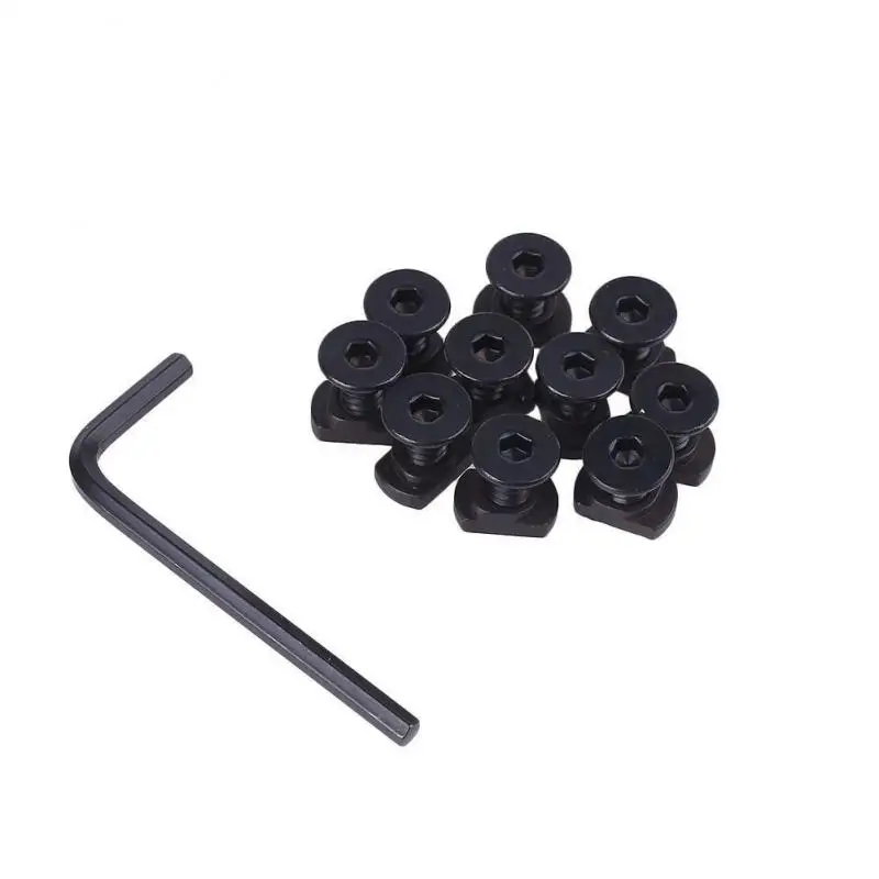 21Pcs M-Lok Rail Screws and Nuts T-shaped nut screw combination set DIY toy model accessories fasteners screw bolt nut set screw washer nut kit auto fasteners assortment