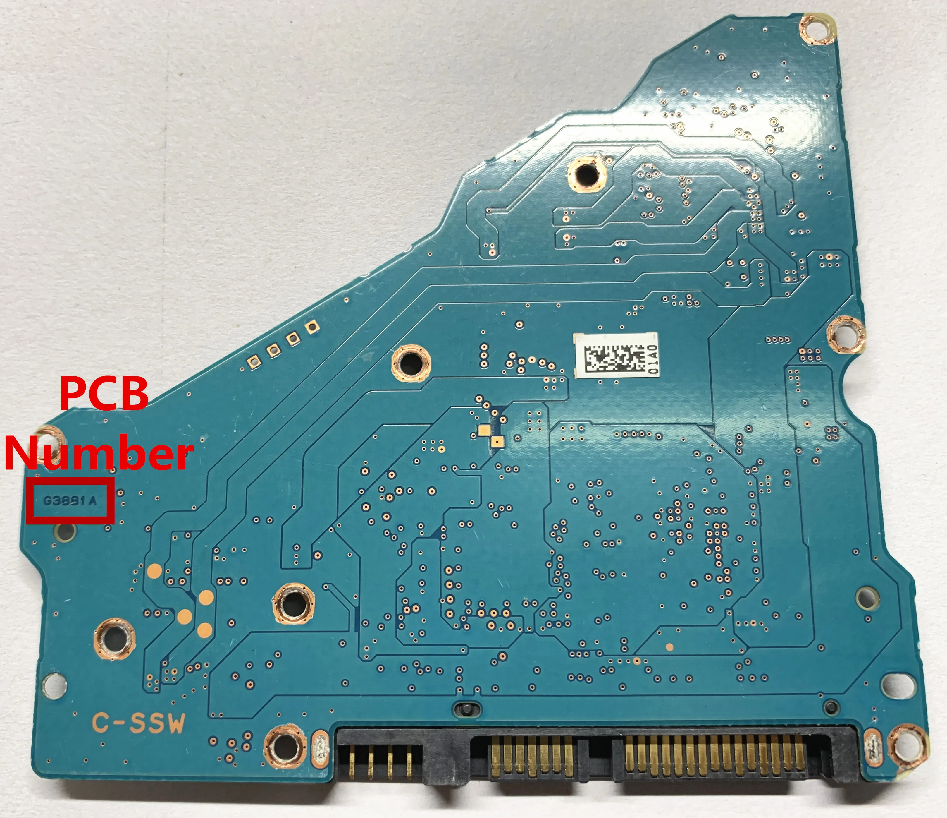 Toshiba Placa de Circuito de Disco Rígido 8tb Hdd Pcb Placa Lógica G0020a G0048a G0038a G4013a G3881a G3820a - Imagem 4