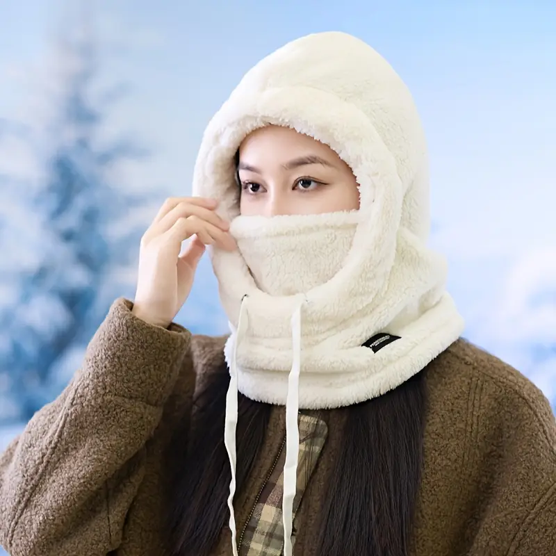 Winter Warm Balaclava Thermal Windproof Hood Motocycle Face Cover Polar Fleece Adjustable Cycling Neck Moto Full Mask Outdoor - Image 8