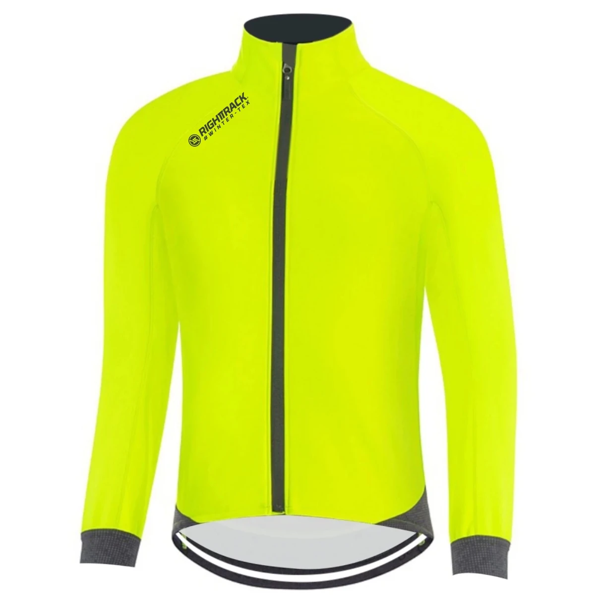 HotSale Men's Winter Cycling Jersey Fluor Thermal Fleece Long Sleeve Jackets RIGHTTRACK Outdoor Road Bike Apparel