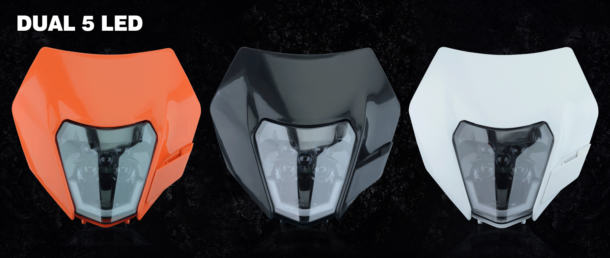 Carenage de phare compatible avec KTM 690 SMC / R 19-26 + phare LED ✓ Achetez maintenant