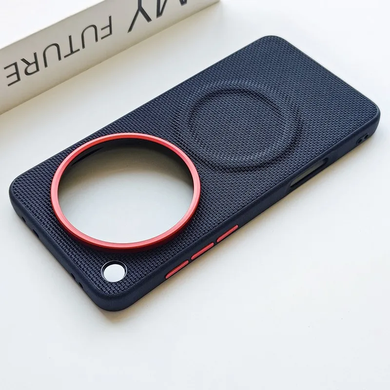Luxury Magnetic Wireless Charging Soft TPU & Nylon Woven Leather Back Cover Case
