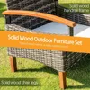 Outdoor Patio Furniture Sets, 3 Pcs   with Side Coffee Table,  for Yard Garden Backyard Lawn,  Outdoor Patio Furniture Sets 6