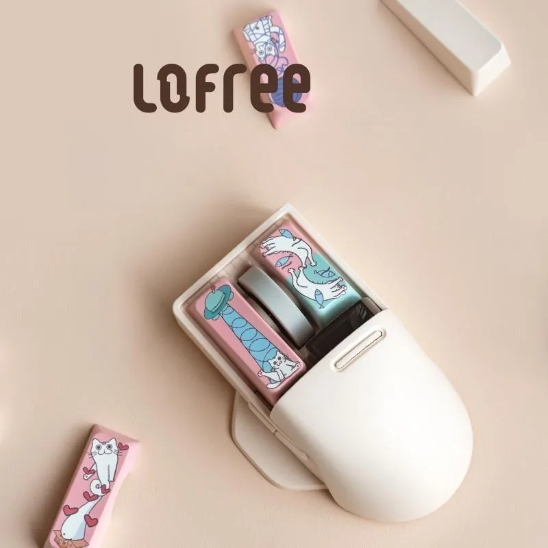 

Lofree Small Flap Bluetooth Wireless 2.4g Mouse Three Mode Rechargeable Air Mouse For Computer Pc Game Mice Gaming Laptop