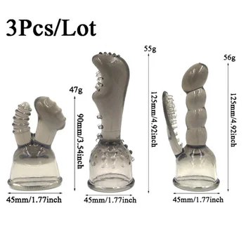 AV Rod Vibrator Accessories,Magic Wand Attachment,AV Massager Head Caps,Sex Toy Attachment For Woman Anal and vagina stimulation 5