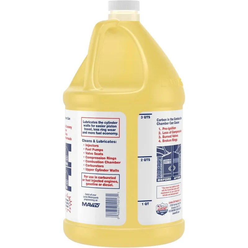 Lucas Oil 10013-PK4 Fuel Treatment 1 Gallon (Pack of 4) car fuel cleaner