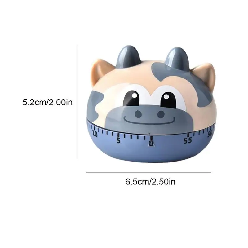 Cooking Timer 60 Minutes Increase Efficiency Cat Dog Cartoon Animal Mechanical Timer Alarm Timer Household Supplies 6