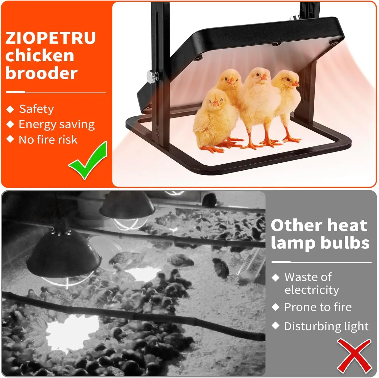 Chicken Heater Small Brooding Kiosk With Pet Heating Heating Plate Safety Temperature Control Intelligent Chicken Heater