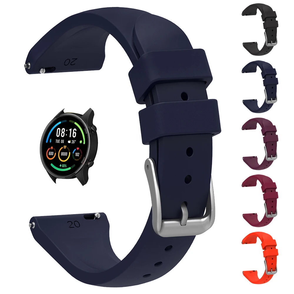Womens Wrist Strap For Xiaomi Watch Color 2/Mi Watch Color Sport Edition Smartwatch Ladys Slim Silicone Watchband Bracelet Band