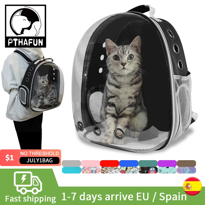 

Cat Carrier Bag Outdoor Pet Shoulder bag Carriers Backpack Breathable Portable Travel Transparent Bag For Small Dogs Cats