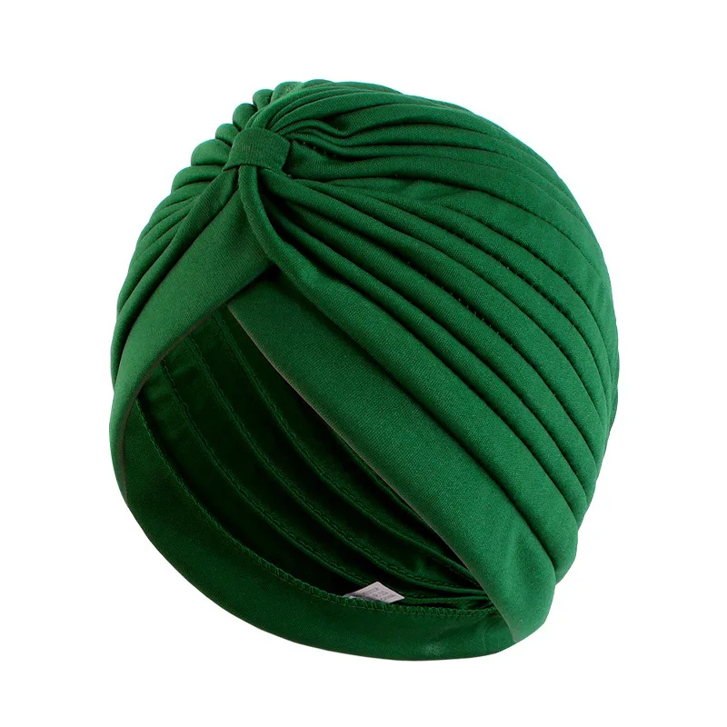 Women's Chunky Turban Headband - Natural Hair Headwrap In Blue Green For Chemo Fashion