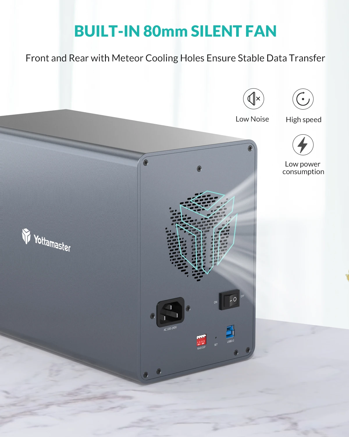【RAID対応】Yottamaster 5Bay HDDケース 80TB対応 Amazon.com: Yottamaster 5 Bay RAID Hard Drive Enclosure