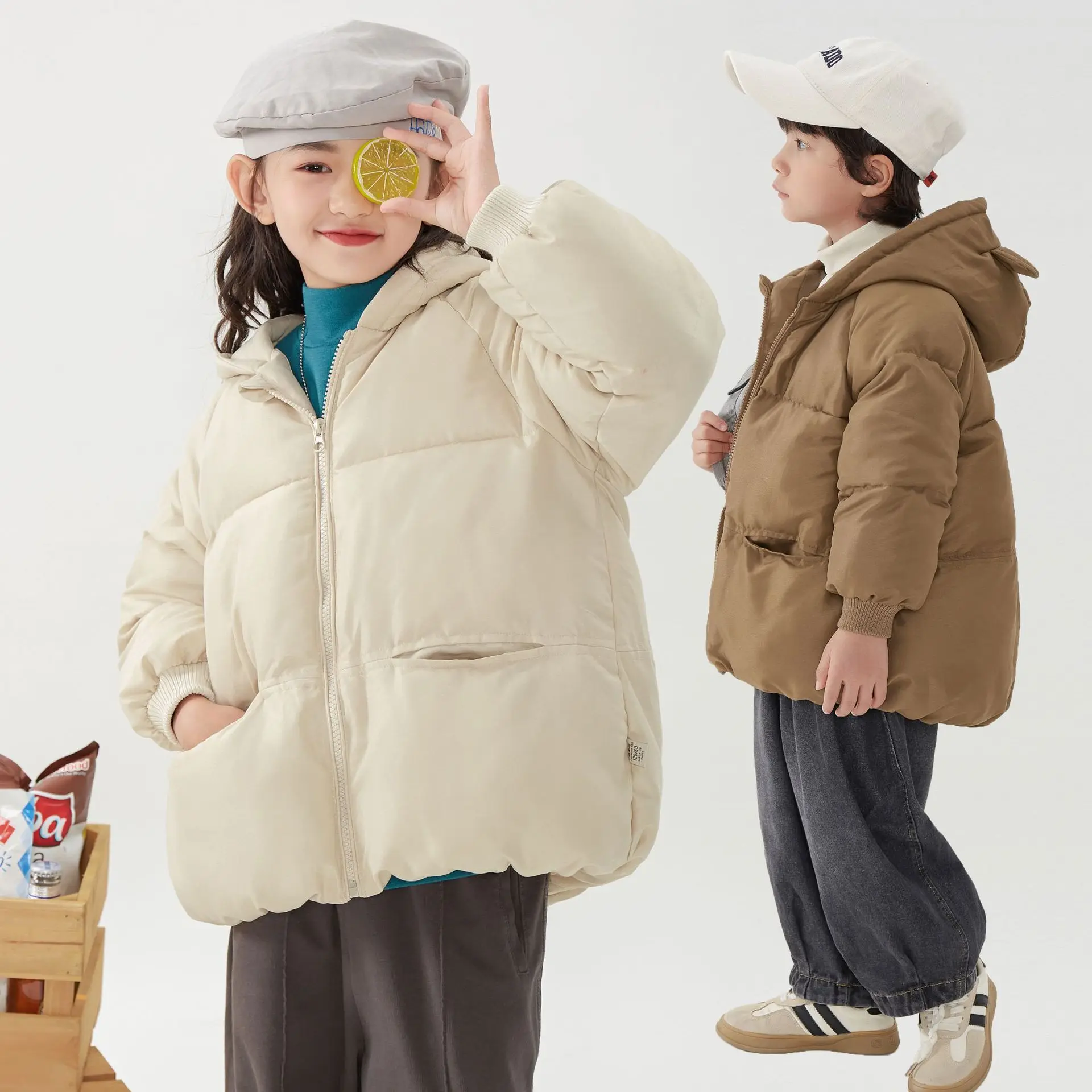 

Autumn Winter New Children Down Jacket Baby Boys Girls Keep Warm Thicken Coat Clothes 2-7 Years Toddler Kids Fashion Outerwear