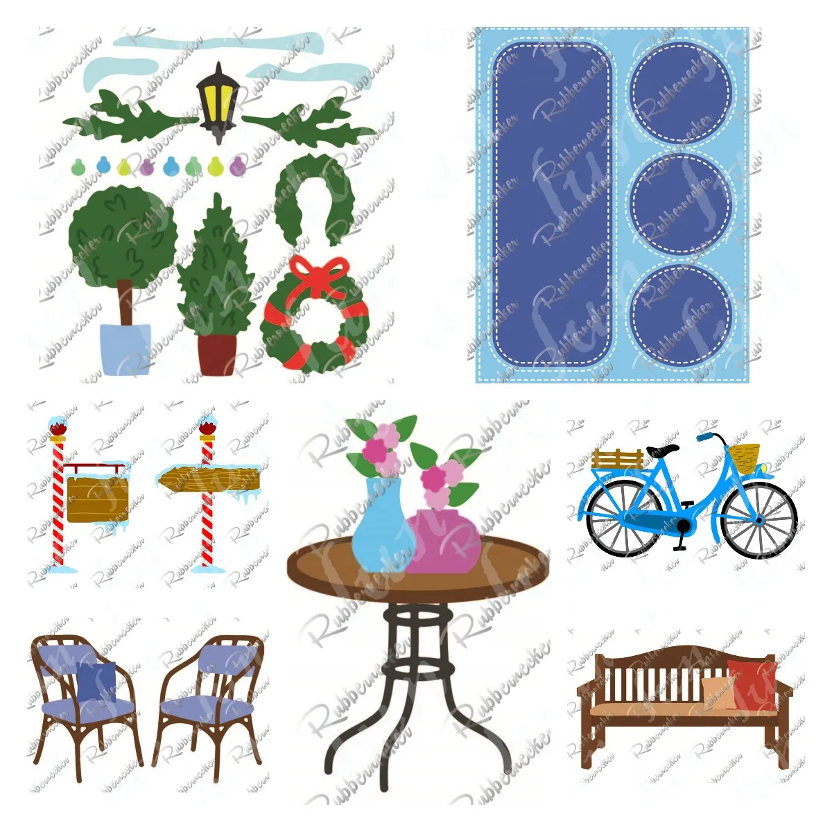 

New Cutting Dies for 2023 DIY Scrapbooking Card Stencil Paper Card Handmade Album Winter Door Parts Die Molds Embossing Template
