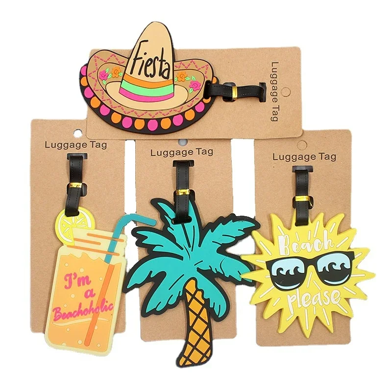 

Cute Luggage Tag Travel Accessories Luggage Tag Silica Gel Suitcase ID Addres Holder Baggage Boarding Tag Travel Accessories