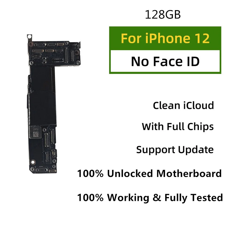 IPhone 12 Pro Max用フェイスID付きマザーボード,100% 動作,iCloud