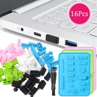 Universal Silicone Anti Dust Plug Cover Stopper Type C Laptop Dustproof USB Port VGA HDMI-compatible RJ45 Interface Dust Plugs 1