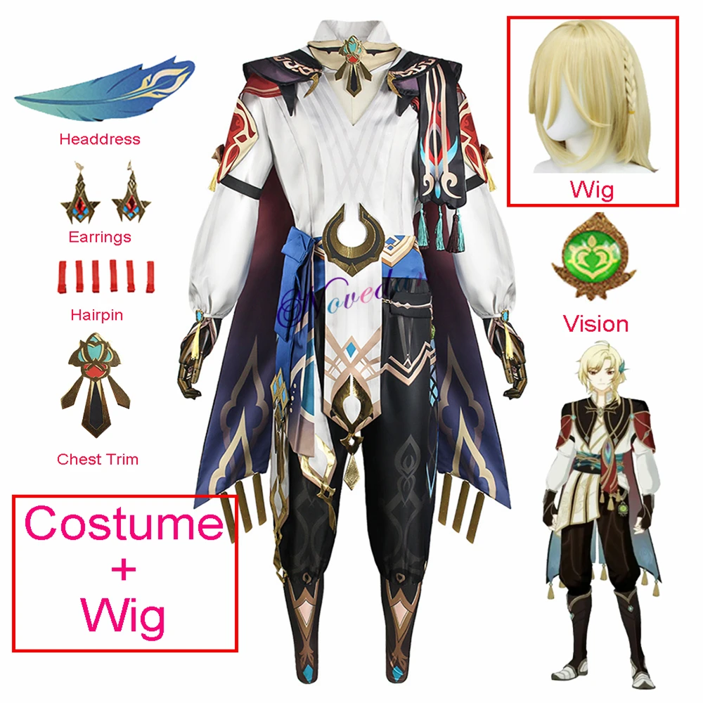 Kaveh Costume Wig