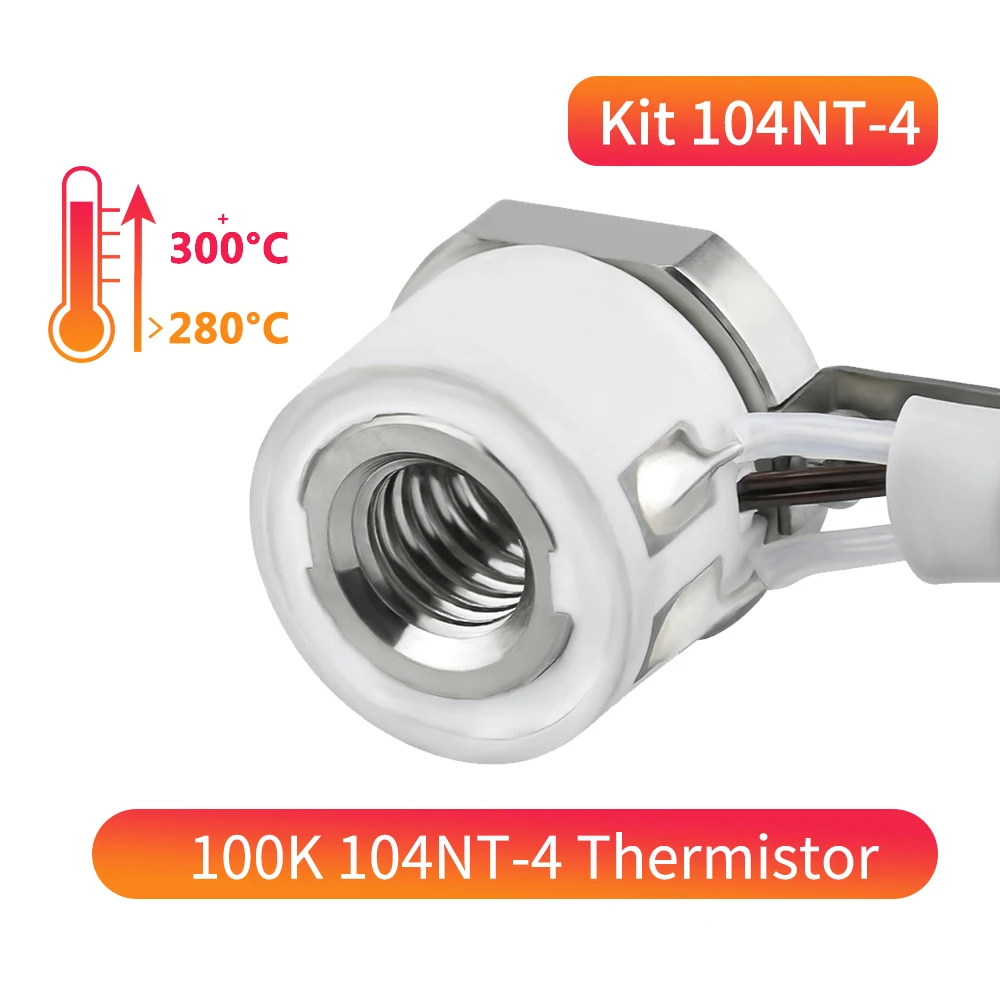 V6 Hotend Ceramic Heater 104NT Thermistor for Ender 3 V6 Hotend CR10 CR-10 CR-6 SE mk3s 3d Printer Hotend Fast Heating