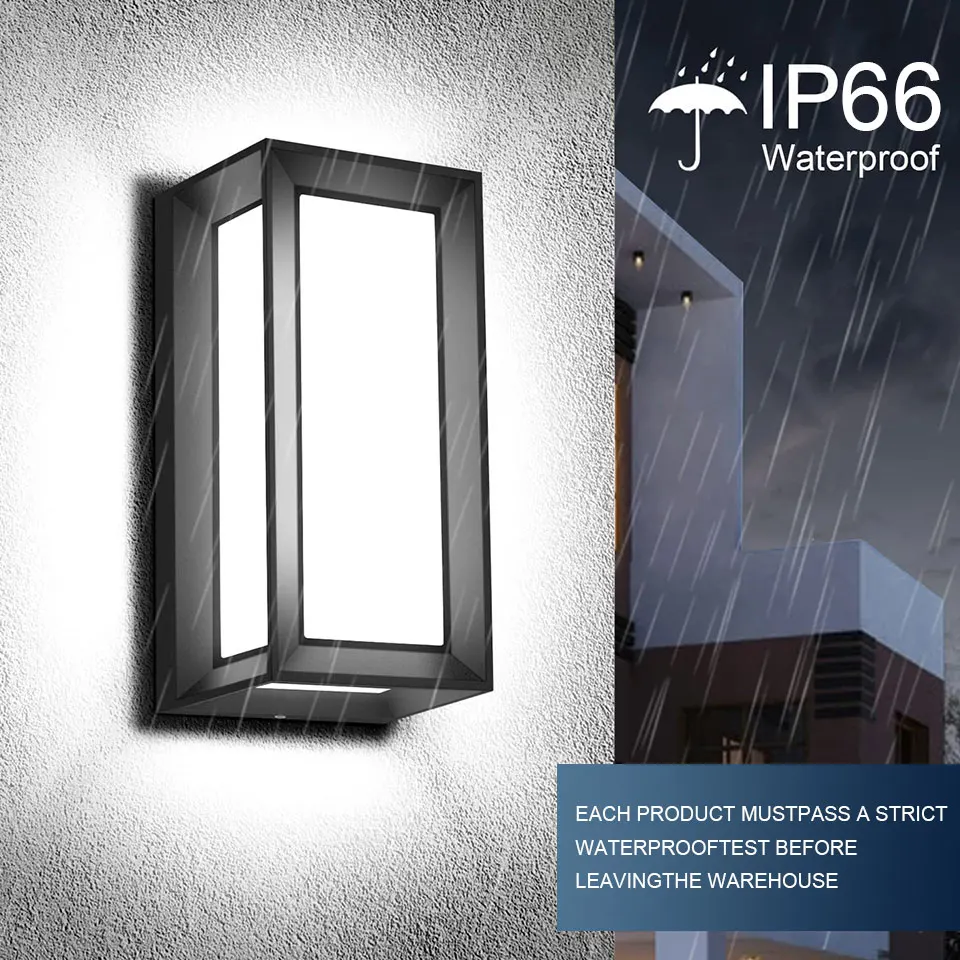 LED Wall Lamp  Indoor Outdoor 16W-30W AC85-265V ABS Waterproof Led Lights Modern Home Appliance For Home Living Room Porch