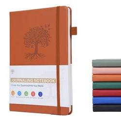 Leather Hardcover Lined Journal for Work, Travel, and Daily Journaling (Brown)