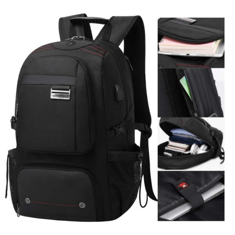 Suutoop Men's 15.6 Inch Expandable Laptop Backpack Usb Charging