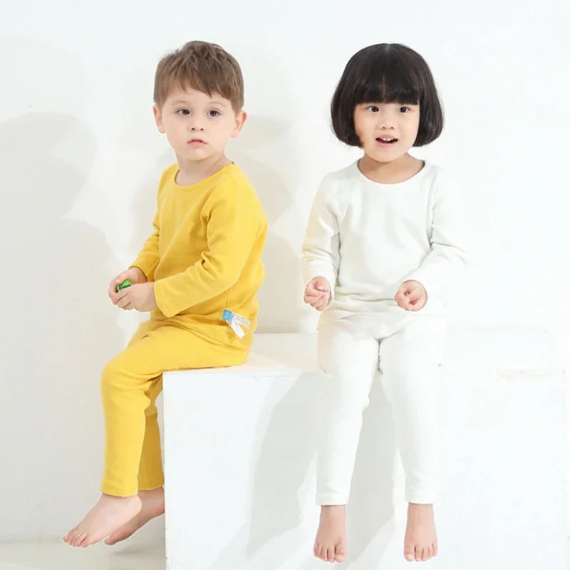 Winter Newborn Baby Girl Boy Clothes Set Thickened Long Sleeves Top + Pants Costume Plush Thick Spring and Autumn Costume Suit