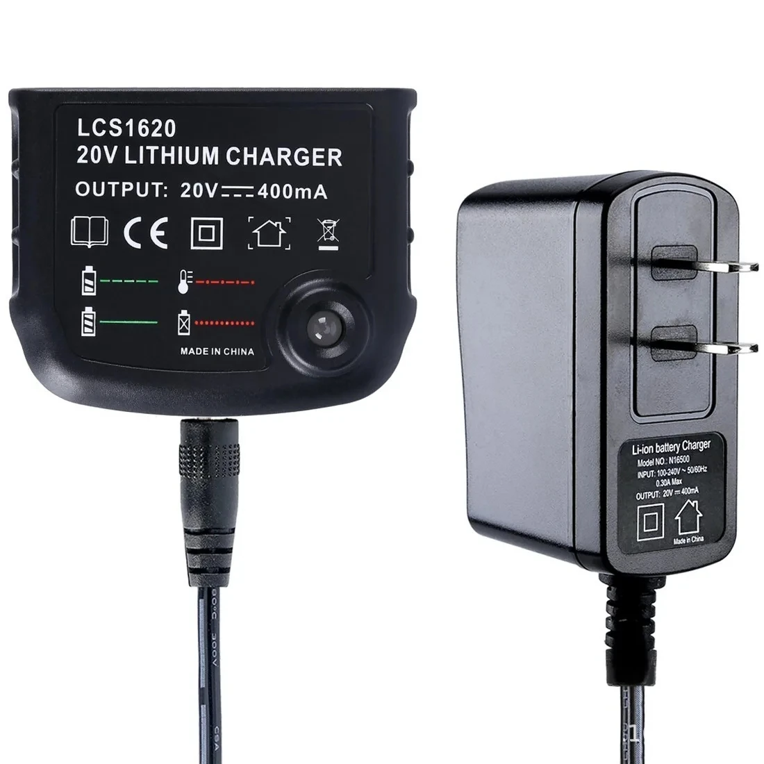LCS1620 Li-ion Battery Charger for Black&Decker 10.8V 14.4V 20V Model LBXR20 LB20 LBX20 LBX4020 Electric Drill Screwdriver Tools