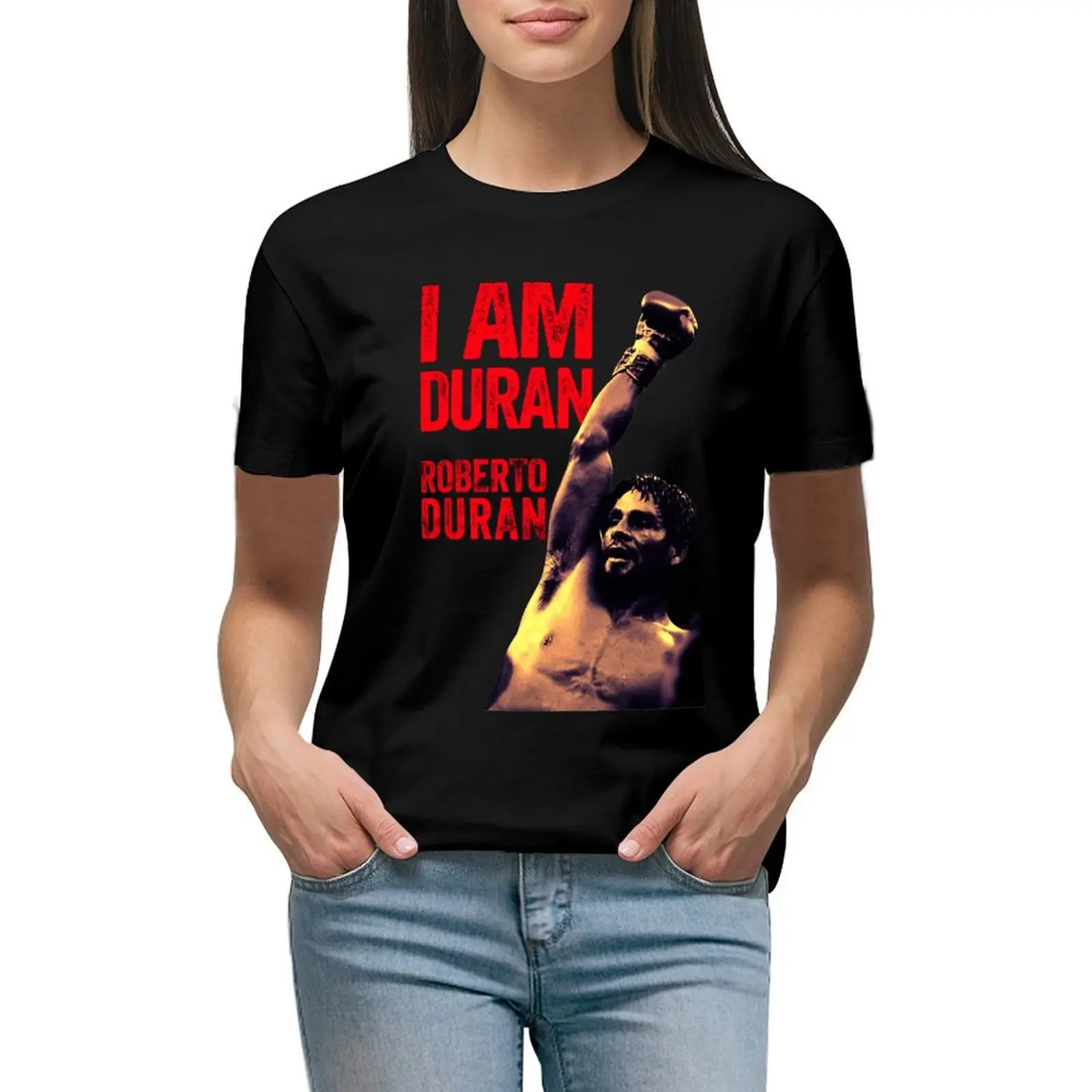 

roberto duran T-shirt shirts graphic tees hippie clothes tight shirts for Women