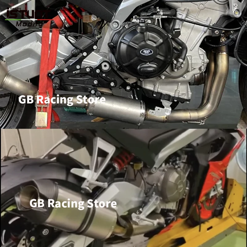 For Aprilia RS660 RS 660 Tuono 660 2021 2022 2023 Motorcycle Exhaust Espace Moto Full System plug and play Carbon Fiber Muffler - Image 2