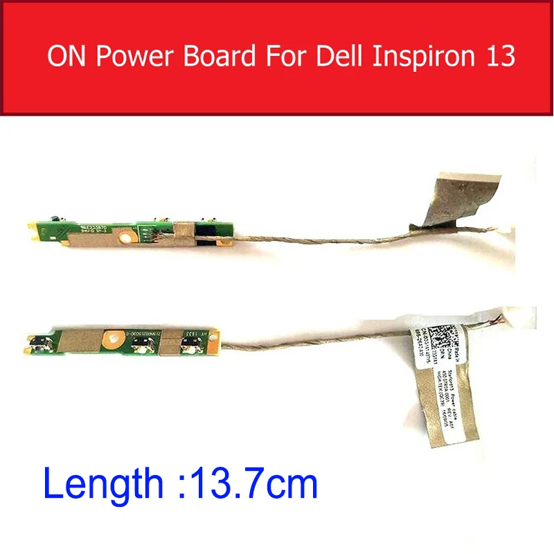 Scheda Di Alimentazione On Off Per Dell Inspiron 13 7368 5368 7368 5368 5378 7378 7579 Scheda Pulsante Interruttore Di Alimentazione + Sostituzione Ca