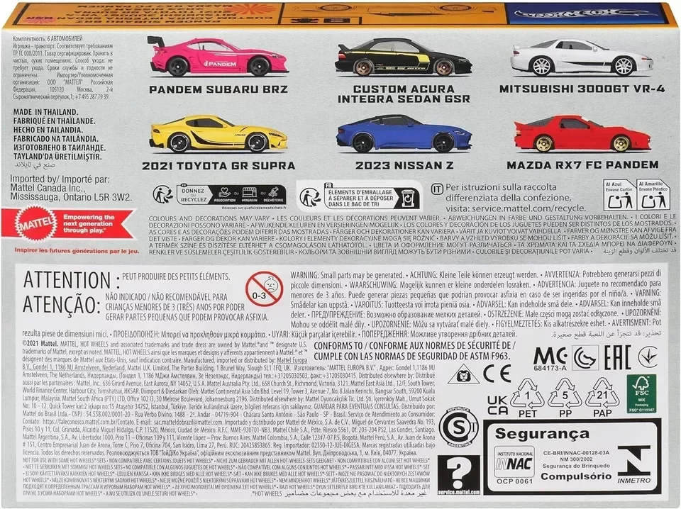 Hot Wheels Streets of Japan Car Culture HRX54 1:64 Scale Die