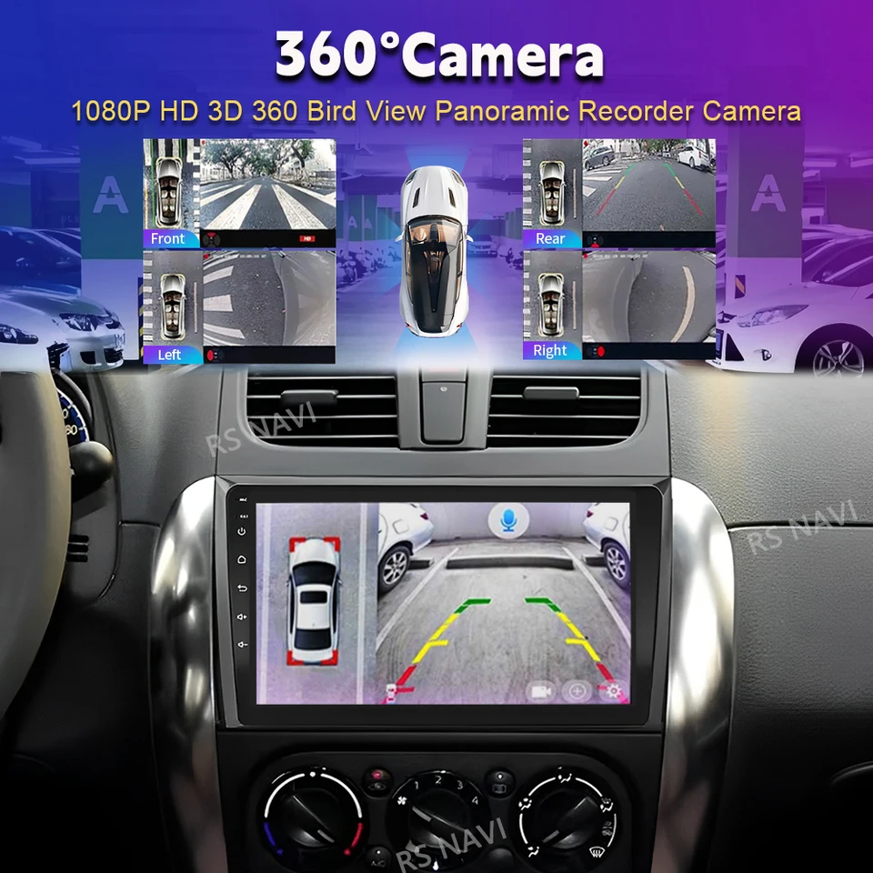 SIXWIN Android 13 Autoradio Für Suzuki SX4/Fiat Sedici 2006-2013 – 9 Zoll, 2+32 GB, Mit CarPlay & GPS