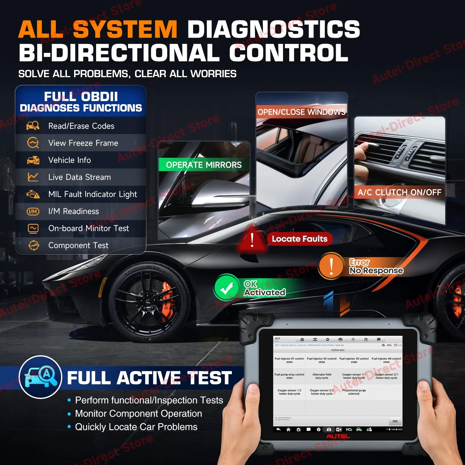 Autel MaxiSYS MS908S PRO II Car Diagnostic Tool AutoScan 2.0 ECU Programming Coding Active Test 36+ Services PK MS908S Pro Elite
