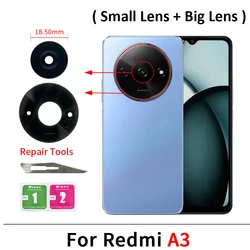 Enhanced Rear Back Camera Glass Lens with Adhesive Sticker (A3 Small and Big)