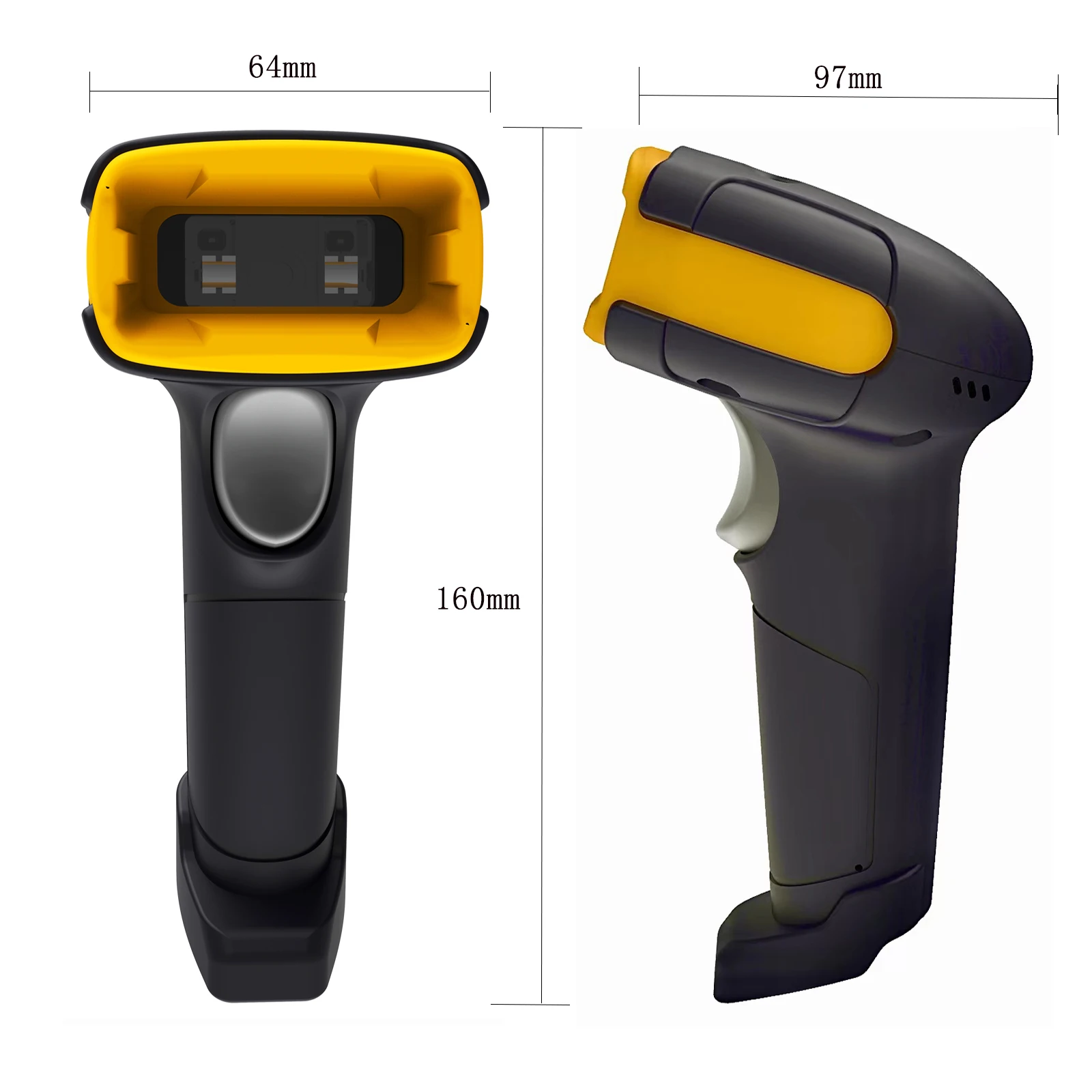 Wireless 2D Barcode Scanner long distance transfer Wired QR Code PDF 417 Bar Code Scanner for Inventory POS Terminal H1 H1W HZTZ