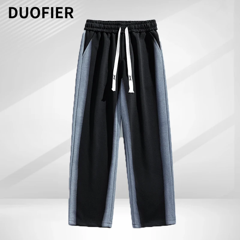 

Simple All-match Loose Casual Trousers Men Autumn Outdoor Track Pants Loose Jogger Long Pant Patchwork Mens Streetwear Sweatpant
