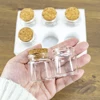 50PC 20ml Min Cute Glass Bottles with Corks Small Glass Jars Vials Gift Bottles Factory Wholesale 37x40x27mm 3