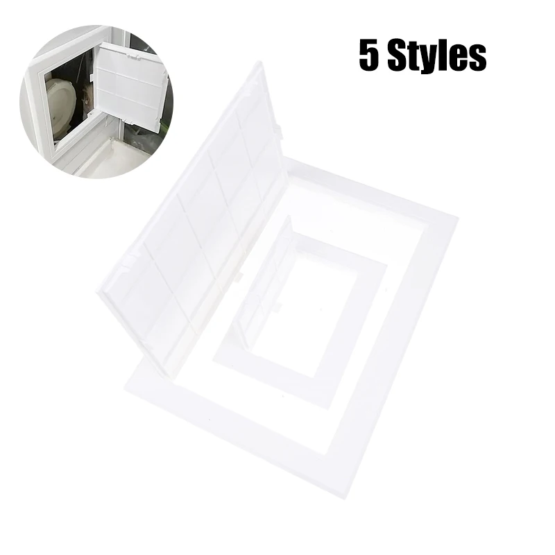 1pc Access Panel Inspection Hole PVC Access Doors Wall Ceiling White Hatch Cover Universal Plastic Push-Type Inspection Port access panel
