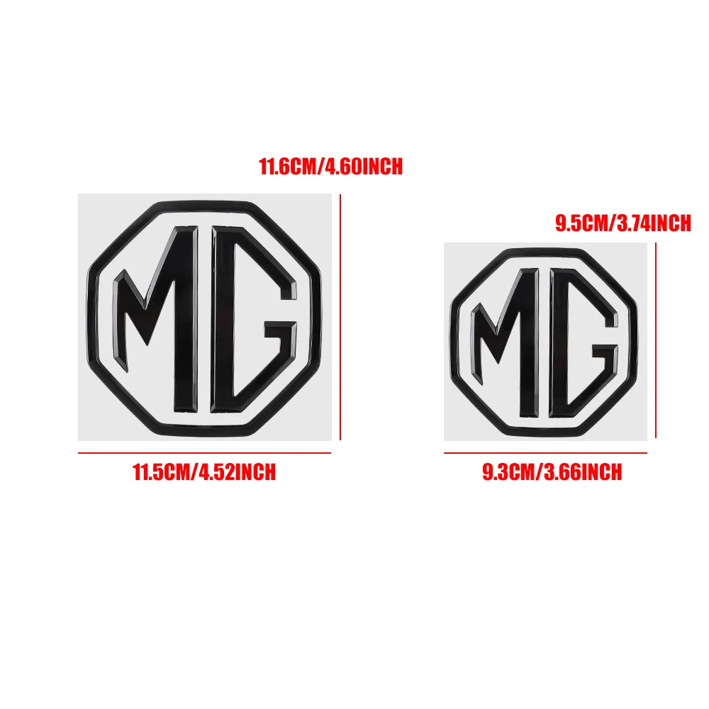 Auto-Frontemblem, Heckklappen-Abzeichen, Kühlergrill-Logo-Aufkleber für Morris Garages MG MG3 MG5 MG6 MG7 HS GT Hector X-Power EZS – Detail 2